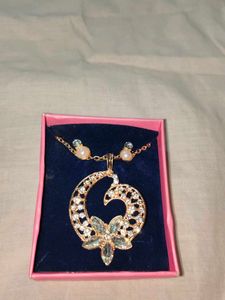 Indo - Western Modern Dimond Pandant Set