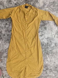 Kiona Mustard Button-Down Top