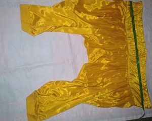 yellow suit silk