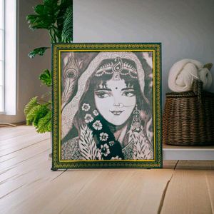 Framed Handmade Sketch Radha Rani