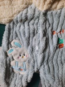 Cute Bunny Hooded Romper