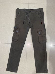 Olive Green Cargo Style Pants