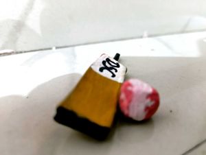 Miniature DSC Cricket Bat Keychain Handmade
