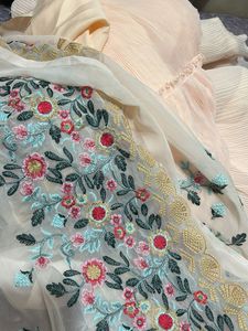 Peach Floral Only  Lehenga