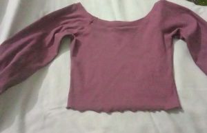 Casual Mauve Top