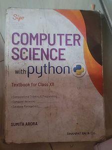 Class 12 Sumita Arora Computer Science Book Cbse