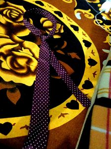 Polka Dot Purple Tie