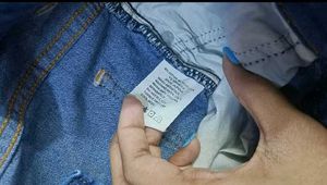 Whisker Straight Blue Jeans