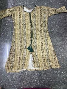 Green Kurti Pant Set