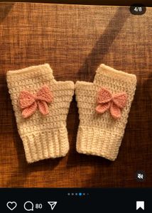 Heart Fingerless Gloves