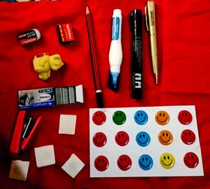 Cute Stationery Set - Eraser, Stickers, More......