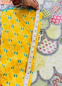 maternity dress in yellow blue colour