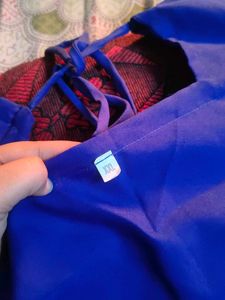 Blue Embroidered Sharara Suit XXL.