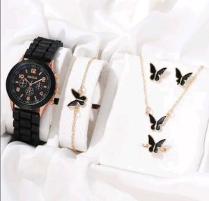 Elegant Watch &amp; Jewelry Set
