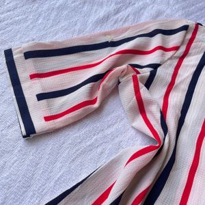 Dotori Striped Korean Top Y2k Vintage