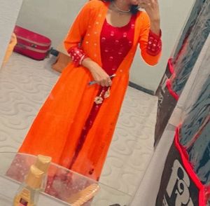 Elegant Ethnic Dress with Jacket