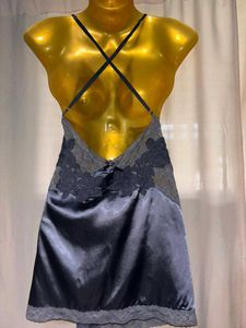 Lace Trimmed Satin Slip