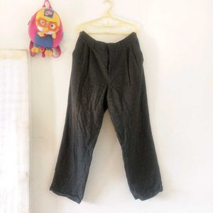 Gray Casual Pants