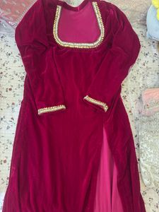 Elegant Velvet Kurta