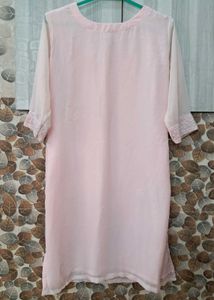 Pink Embroidered Kurta Set