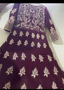 Elegant Maroon beautiful dress for party