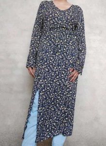 Floral Print Long Sleeve Dress