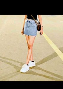 Denim Mini Skirt