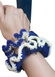 Bracelet Scrunchies(Set of 2) Blue & Red