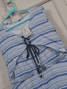 New Striped Girls Dress With Tag