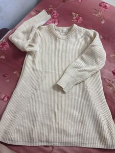 Cream Knit Dress