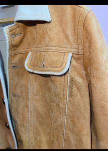 Girls Beige Fur Jacket