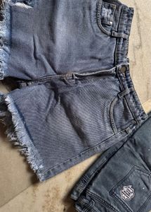 Women Denim Shorts Combo Of 3 Piece