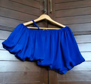 And Women One Shoulder Waterfall Skirt Co-ord Set