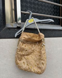 Beaded Drawstring Pouch
