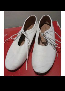 White S&amp;S Mary Jane Flats