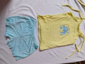 Yellow Tank Top with Bottom