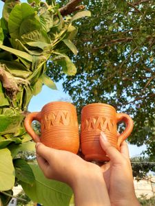 Terracotta Mugs (Set of 2)