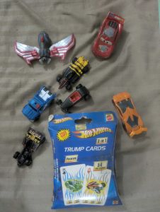 Hot Wheels, Hasbro, Disney and Trump Cards