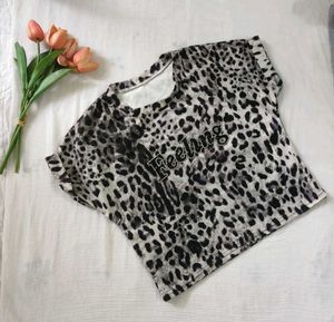 Animal Print Crop Top