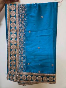 Elegant Teal Saree