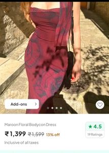 Floral Bodycon Dress 💌