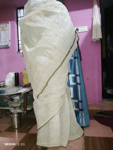 Elegant Floral Embroidered Saree With Blouse