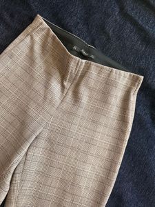 ZARA Original Checkered Suede-Feel Pants