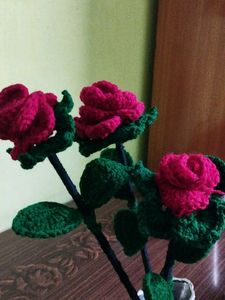 Crochet Rose Bouquet