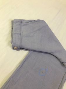 Light Baby Blue Trouser Waist 28