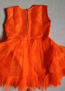 Baby Frock Orange