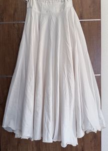 Elegant White Ethnic Skirt