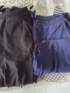 2 -Navy Blue &amp; Black Track Pant