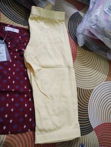 Cute Printed Top With Hosiery Bottom