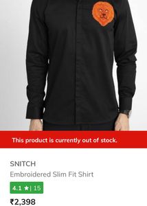Lion Patch Black Shirt